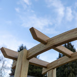 Wooden Garden Arch - Bow Top