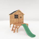Wooden Playhouse - standard, with tower or with tower and slide
