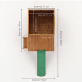 Wooden Playhouse - standard, with tower or with tower and slide