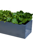 Galvanised Grey Metal Rectangle Planter - 120 x 40cm