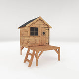 Wooden Playhouse - standard, with tower or with tower and slide