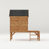 Wooden Playhouse - standard, with tower or with tower and slide