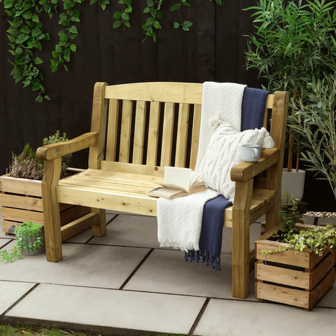 4ft wooden garden bench