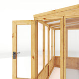 Lean-to wooden greenhouse 8 x 4