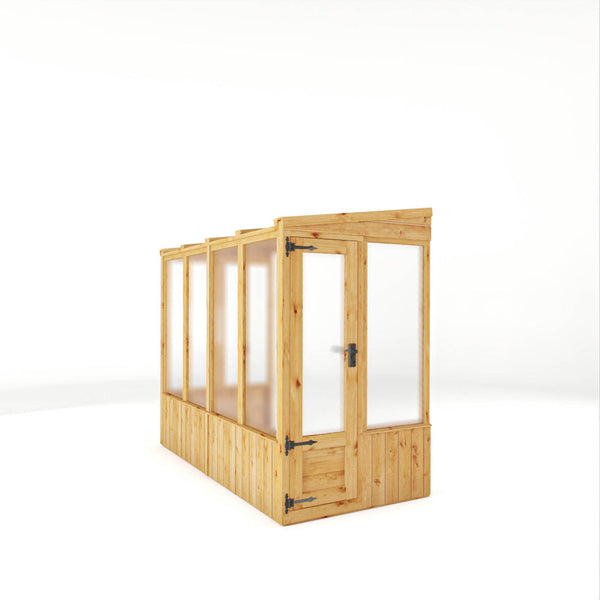 Lean-to wooden greenhouse 8 x 4