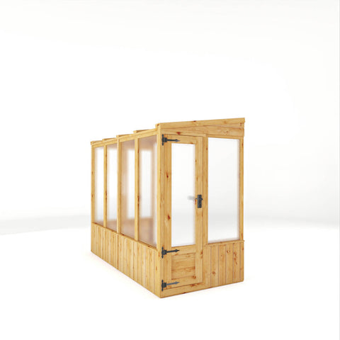 Lean-to wooden greenhouse 8 x 4