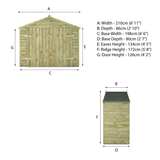 Wooden bike store 3 x 7