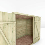 Pent roof wooden bike shed 3 x 6