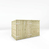 Pent roof wooden bike shed 3 x 6
