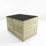 Pent roof wooden bike shed 4 x 6