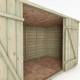 Pent roof wooden bike shed 4 x 6