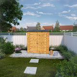 Narrow garden shed