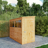8 x 4 Shiplap Pent Shed - Windows or Windowless