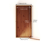 8 x 4 Shiplap Pent Shed - Windows or Windowless