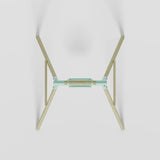 Single wooden frame play swing