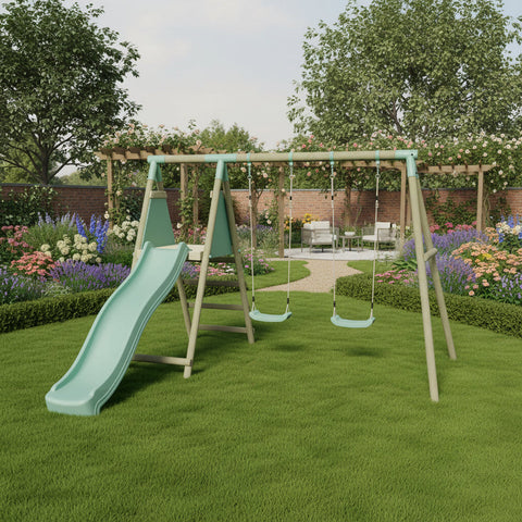 Double swing timber frame
