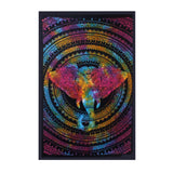 Cotton double bedspread /wall hanging - Elephant