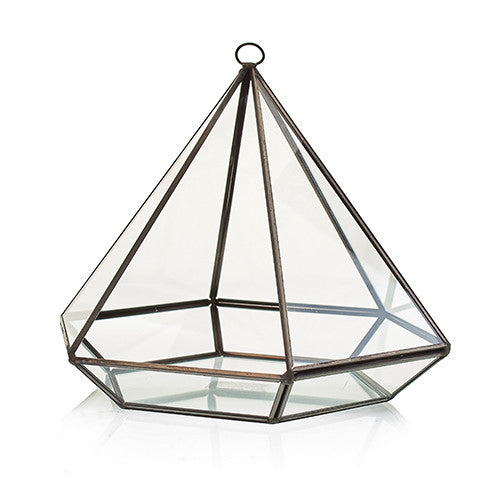 Glass terrarium - diamond