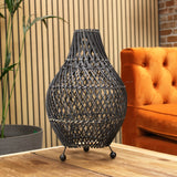 Rattan table lamp (various colours)