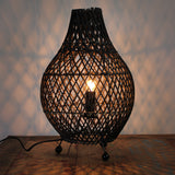 Rattan table lamp (various colours)