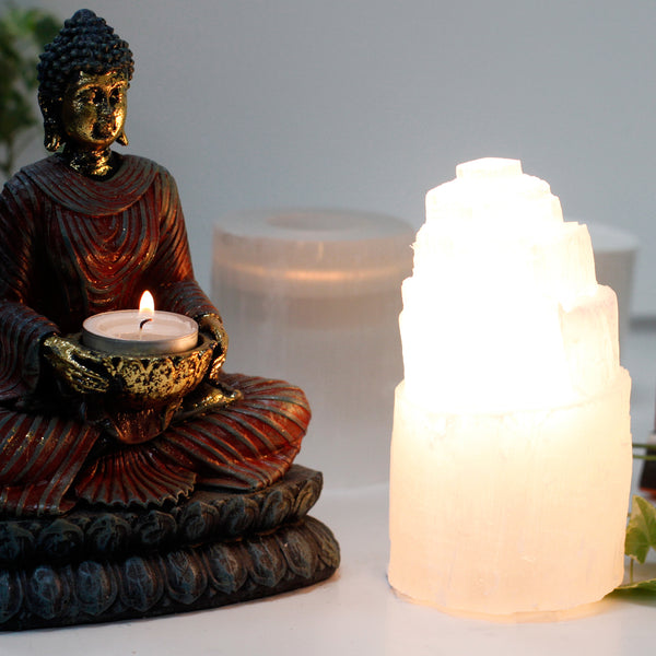 Selenite lamp - (3 size options)