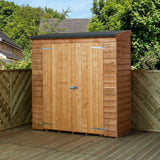 wooden toolshed