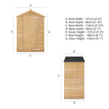 3 x 4 garden shed store