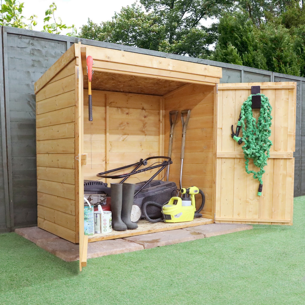Wooden Tool Store 4 x 2 - timber garden store, 4ft garden shed store ...