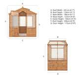 4 x 6 Wooden Greenhouse