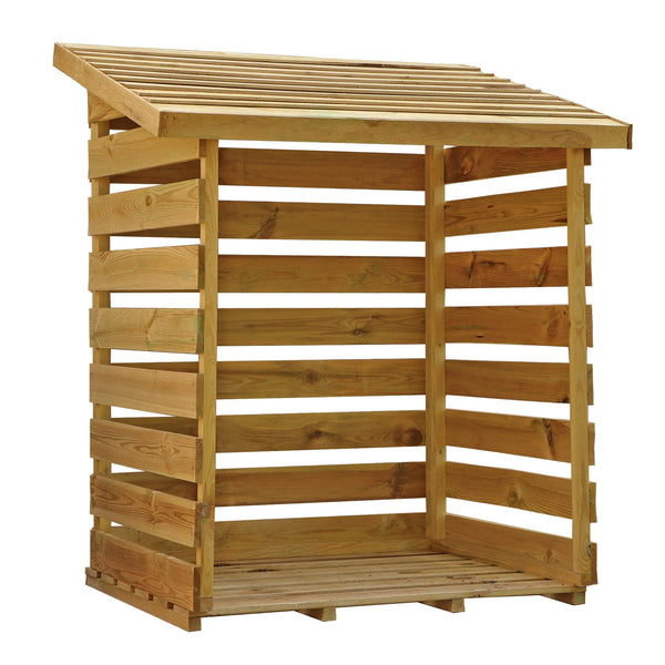 Small Logs Storage Small Log Store - FSC Timber Firewood Rack | Gardenis UK – Gardenis.co.uk