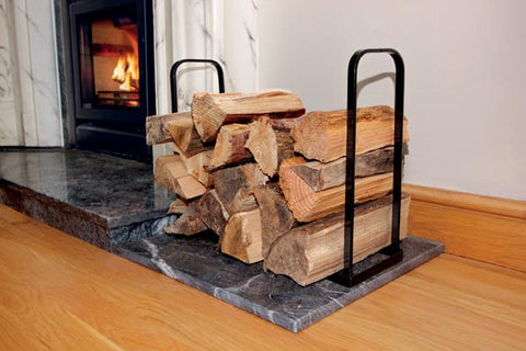 Fireplace log holder