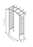 Wooden Garden Arch - Bow Top